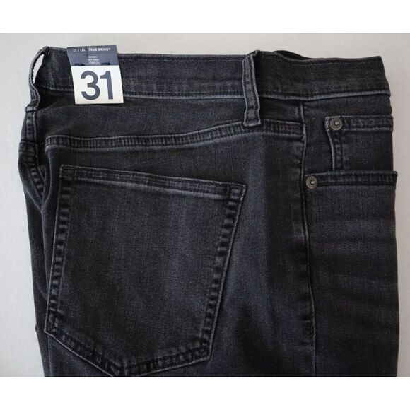 GAP Women's Sz 31/12 L Washed Black Sky High Rise True Skinny Denim Jeans - Picture 7 of 13